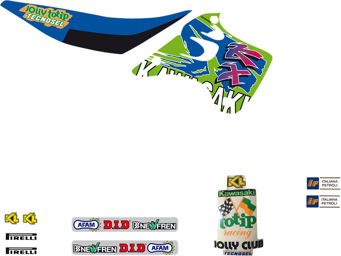 Kleebiskomplekt Team Kawa 93
