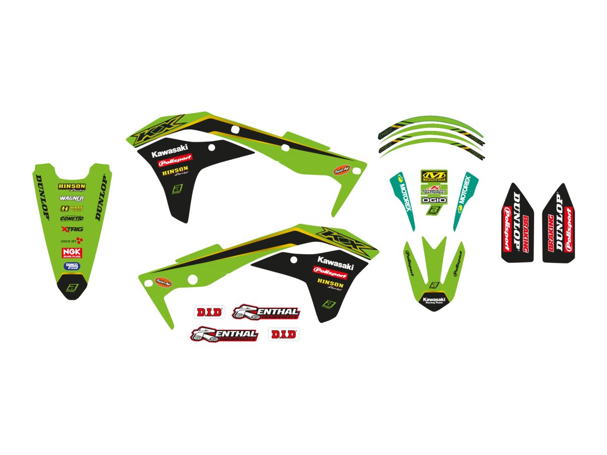 Kleebiskomplekt koos istmekattega, Kawasaki 2020 koopia