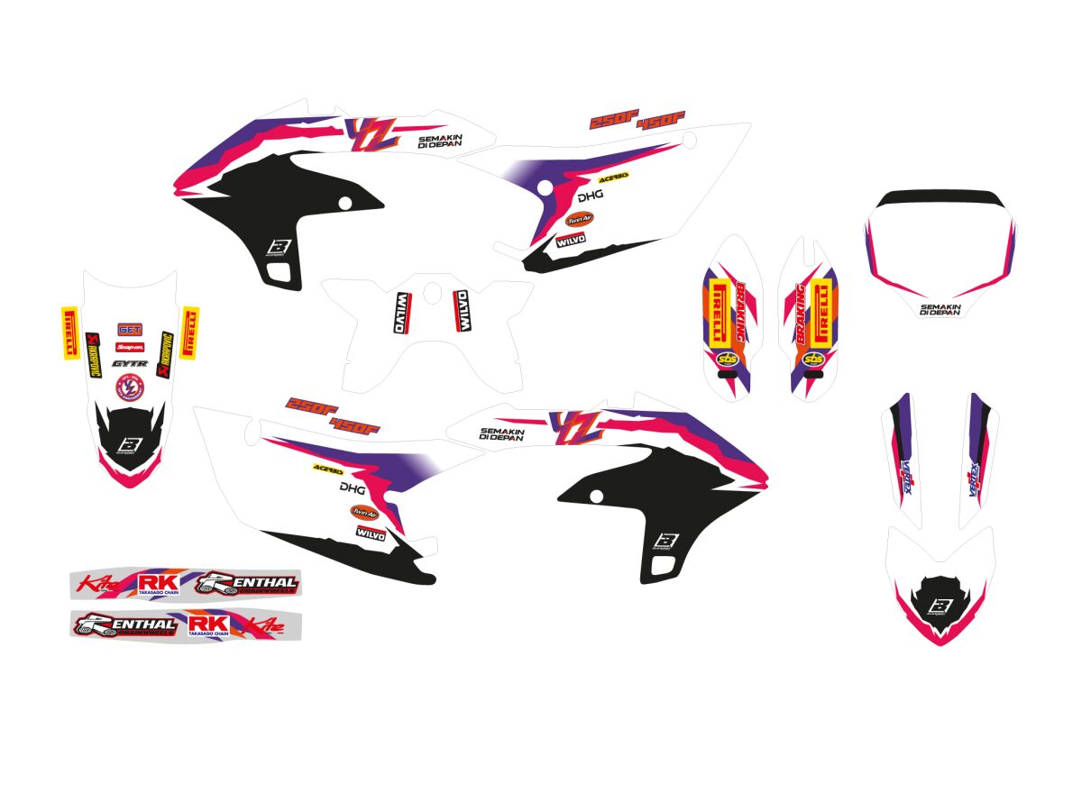 Kleebiskomplekt YZF450 23 50TH