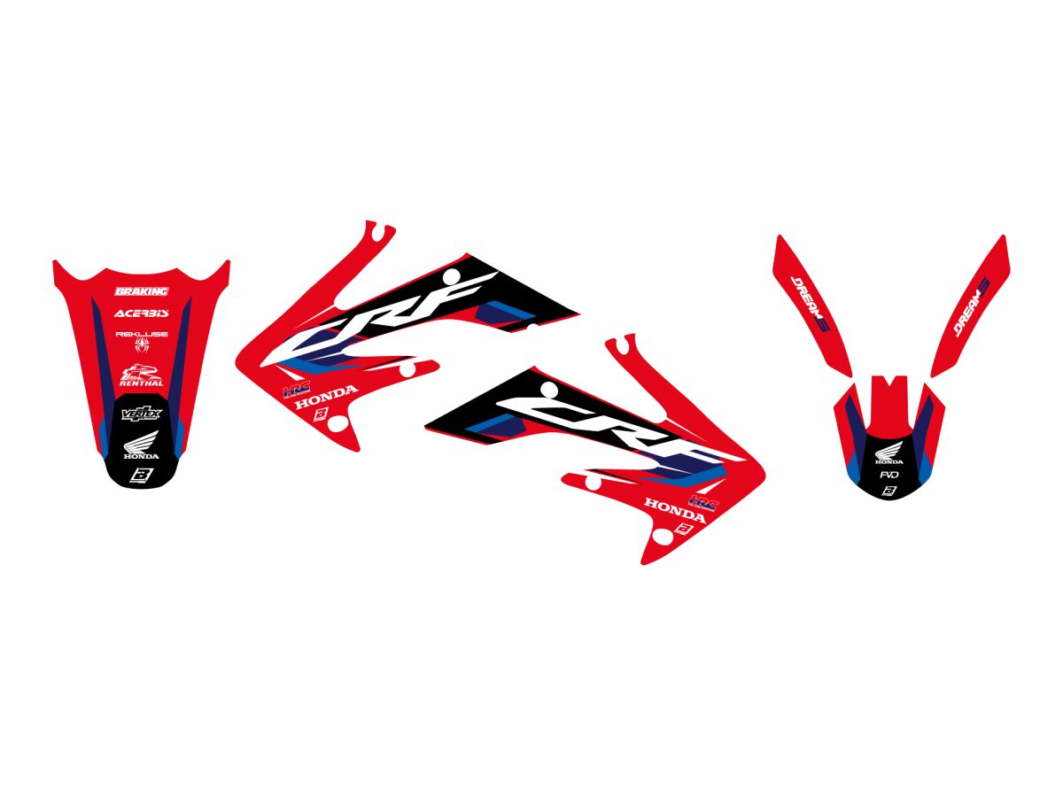 Kleebiskomplekt Dream 5 CRF250 04-09