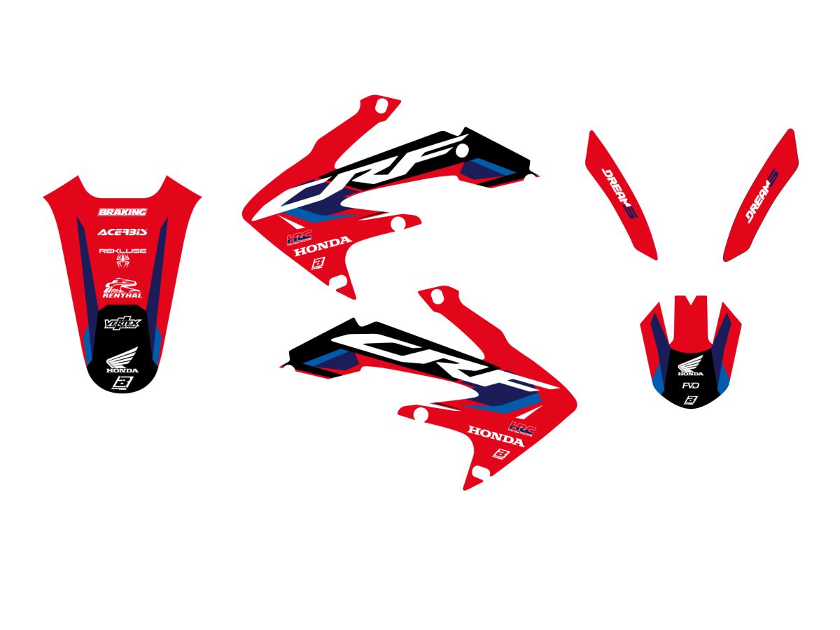 Kleebiskomplekt Dream 5 CRF450X 04-16