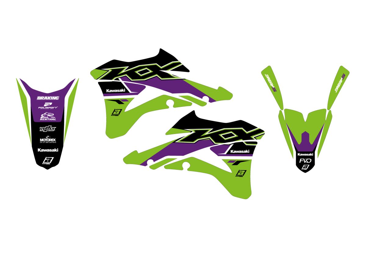 Kleebiskomplekt Dream 5 KX85 14-19