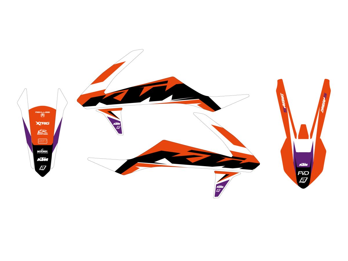Kleebiskomplekt Dream 5 KTM 16-18