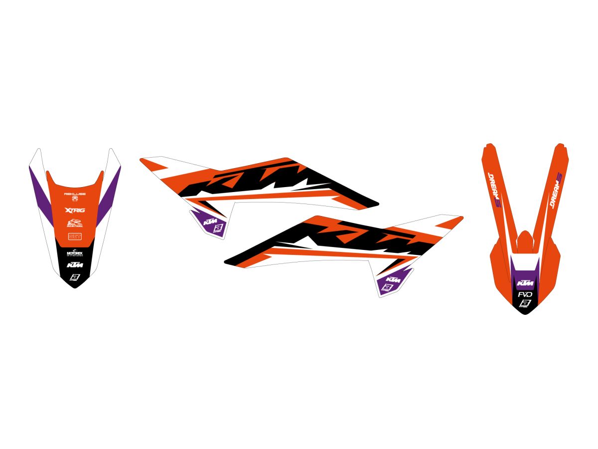 Kleebiskomplekt Dream 5, KTM SX85 25-