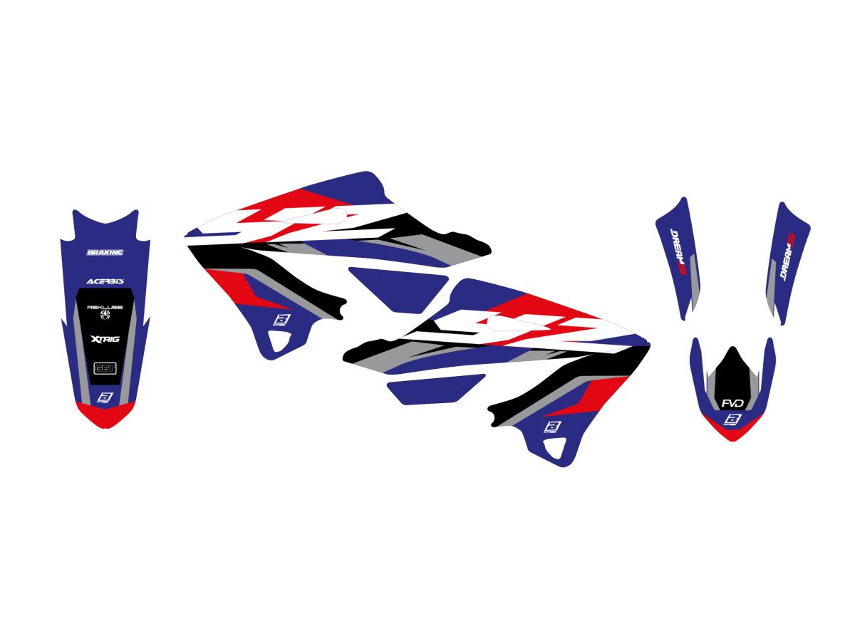 Kleebiskomplekt Dream 5, YZ 125/250 22-