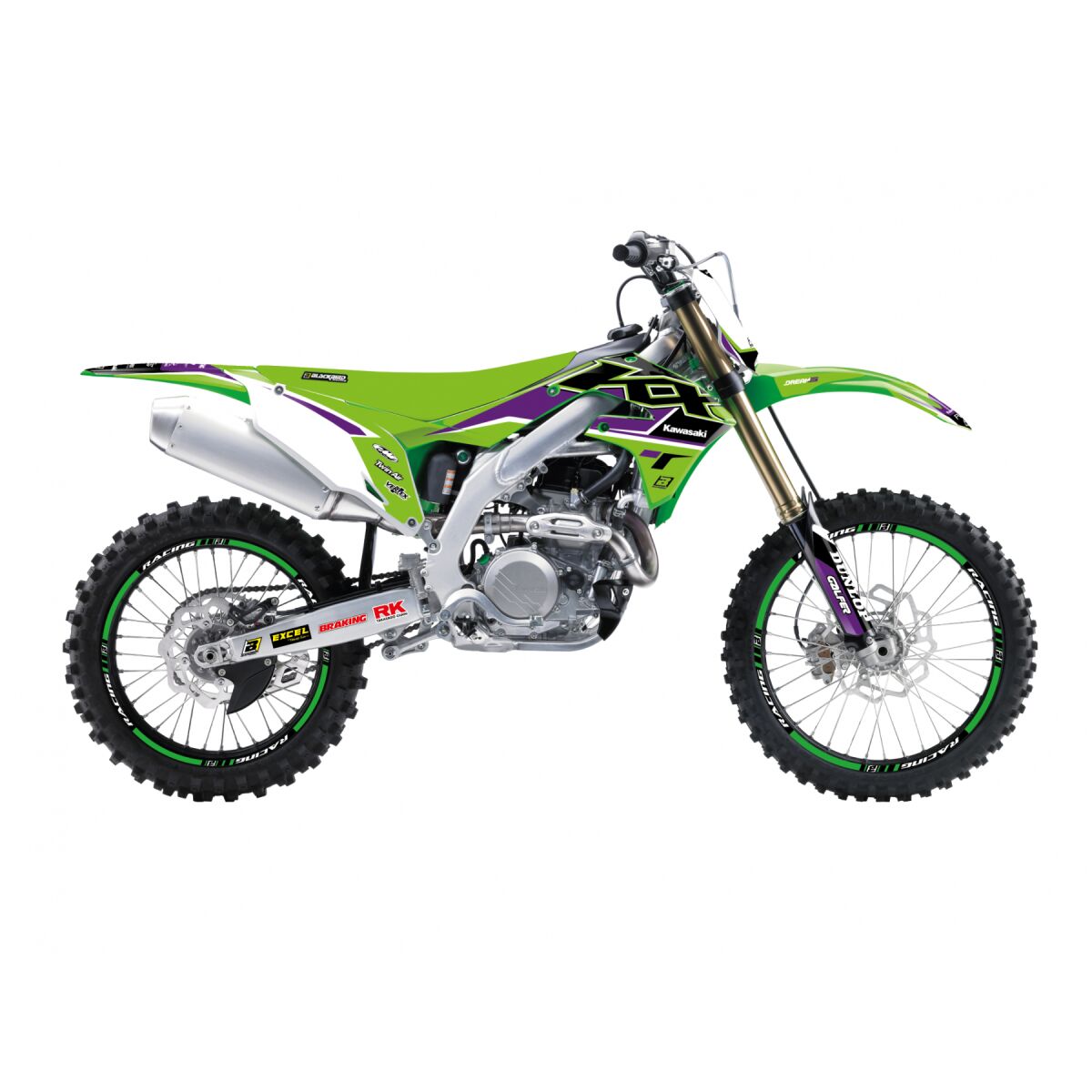 Kleebiskomplekt Dream 5 Chrome, Kawasaki KX