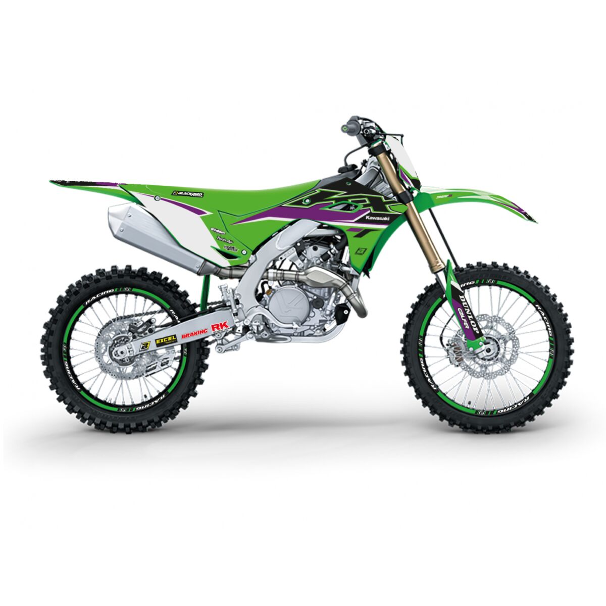 Kleebiskomplekt Dream 5 Chrome, Kawasaki KX