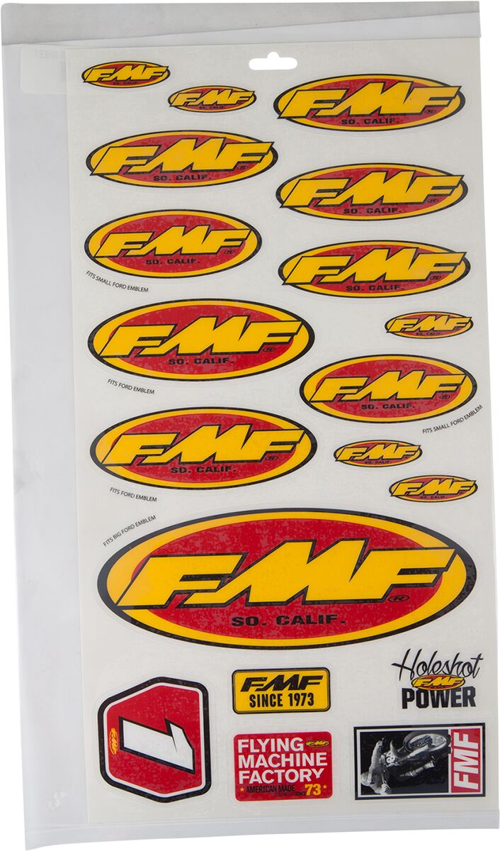 FMF kleebiste leht, sortiment