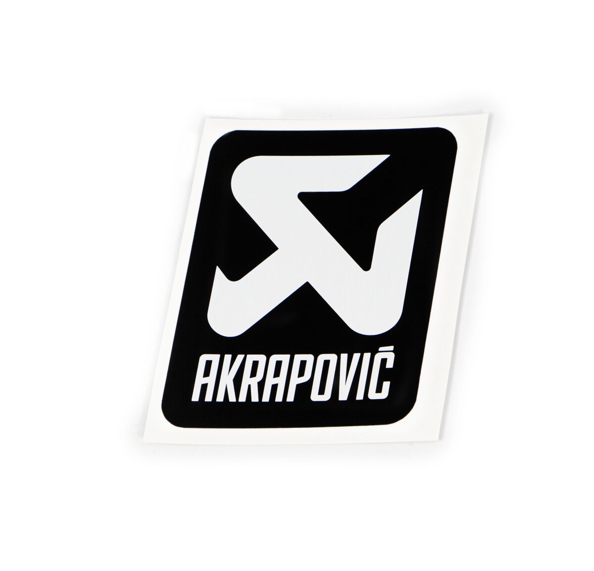 Akrapovic must logokleebis, vertikaalne, 75 mm