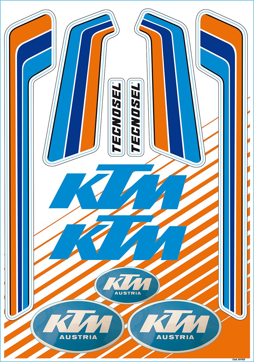 Kleebiseleht KTM, retro