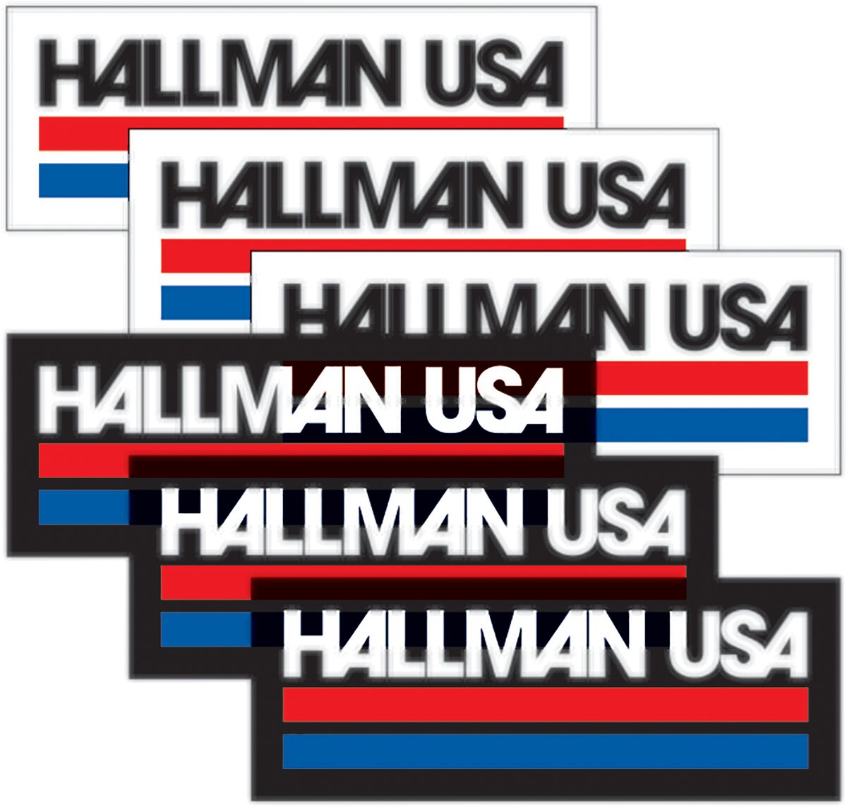 Kleebis Hallman USA, 6 tk