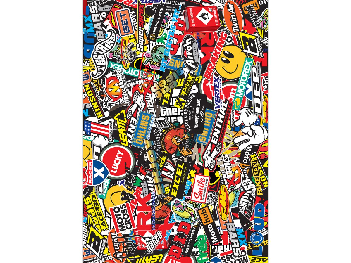 Logokleebiste leht Bomb