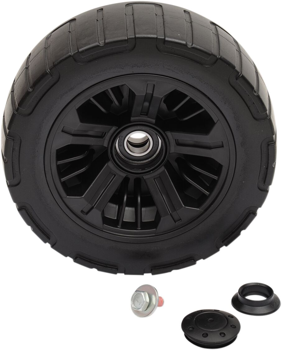 WHEEL ASSEMBLY UNDERCARRIAGE PART 241 MM UTV REPLACEMENT BLACK