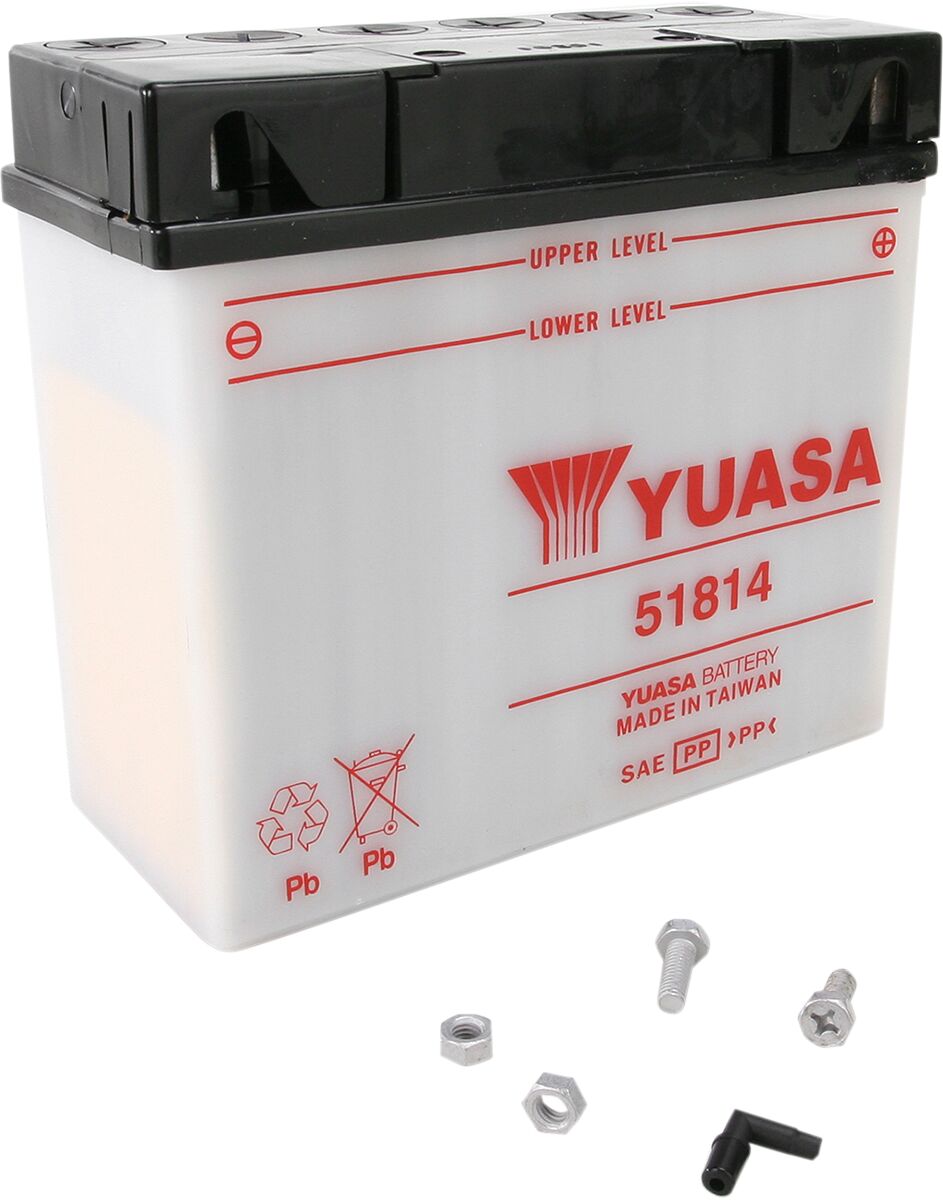 Aku Yumicron 12V, 186 mm x 82 mm x 171 mm, tavaline pliihappe asendus, läbipaistev