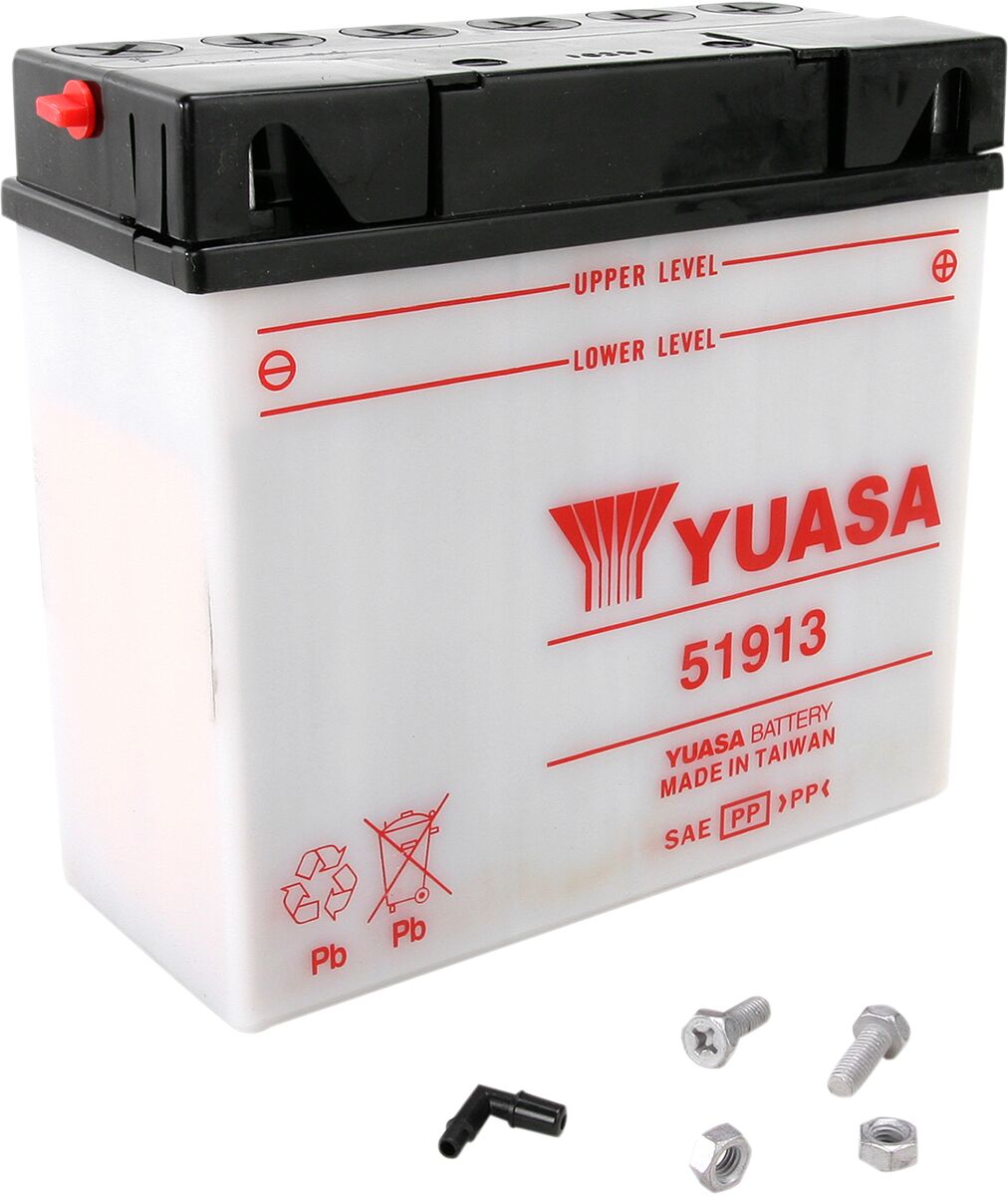 Aku Yumicron 12V, 186 mm x 82 mm x 171 mm, tavaline pliihappe asendus, läbipaistev
