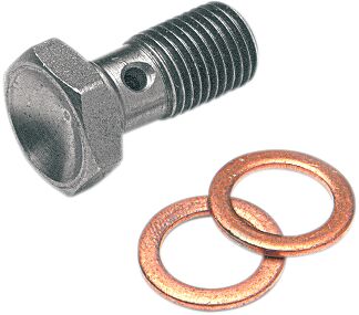 Banjopolt, üksik, roostevaba teras, pikkus 19,8mm, 3/8x24 JIC/UNF