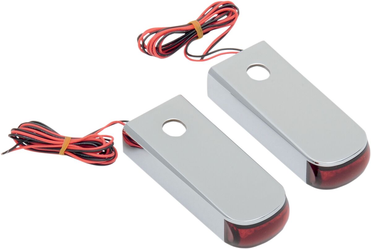 FENDER STRUT LED MARKER LIGHTS CHROME