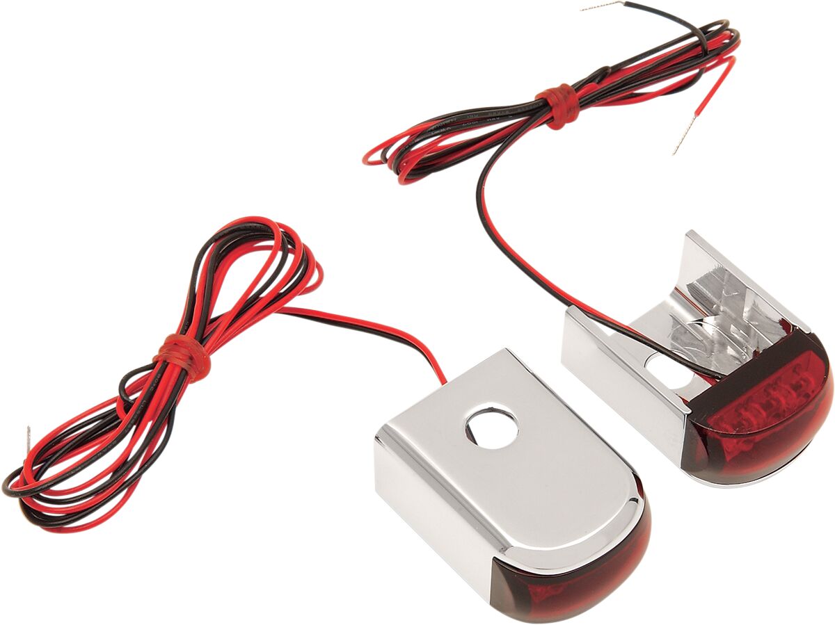 FENDER STRUT LED MARKER LIGHTS CHROME