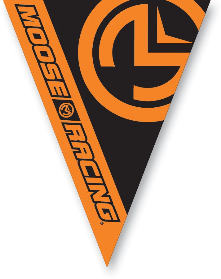 PENNANT FLAGS BLACK/ORANGE