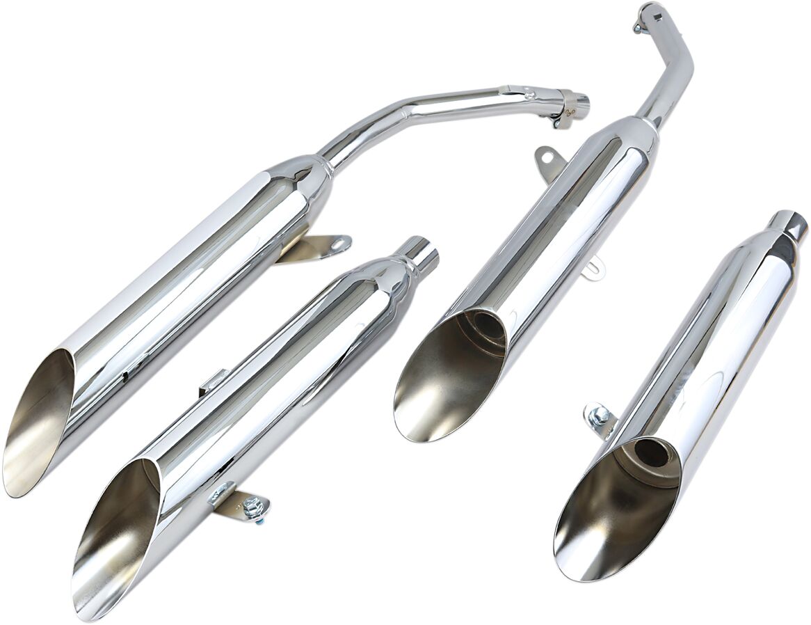 SLASH CUT TIPS SLIP ONS CHROME