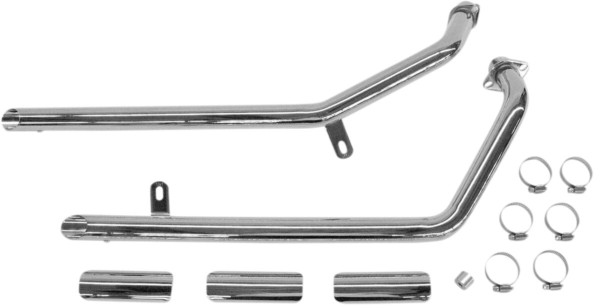 1 5/8" drag-torude väljalaskesüsteem kaldlõikega otsakuga, kroom, Honda
