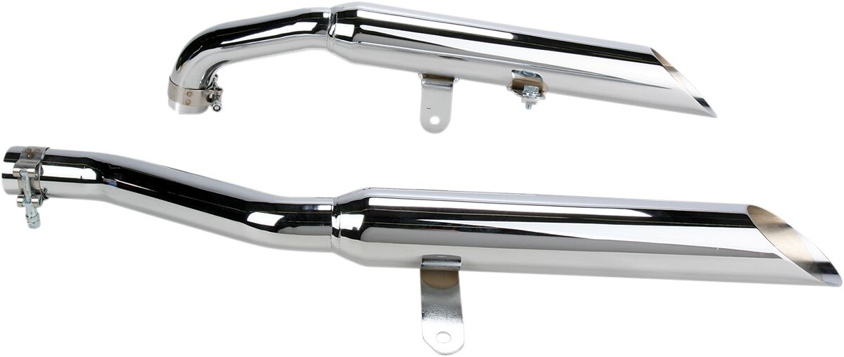 MUFFLER SLIP-ON WITH SLASH CUT TIP CHROME