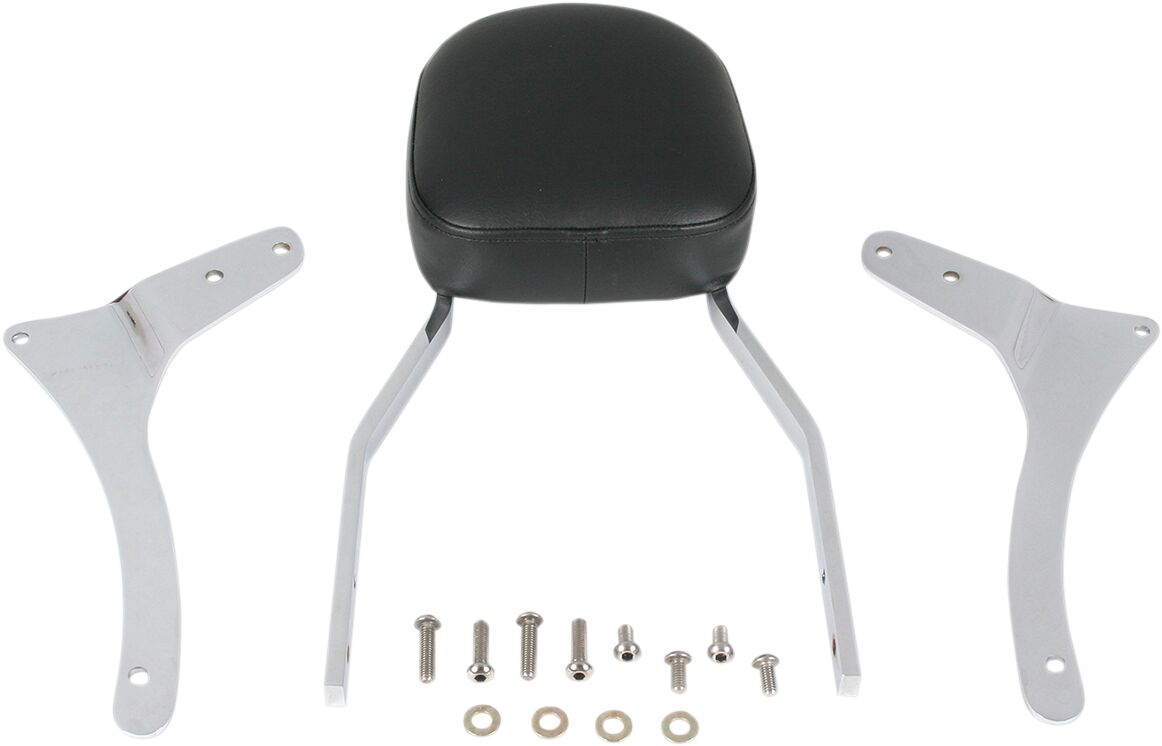 TALL SQUARE SISSY BAR WITH PAD CHROME YAMAHA