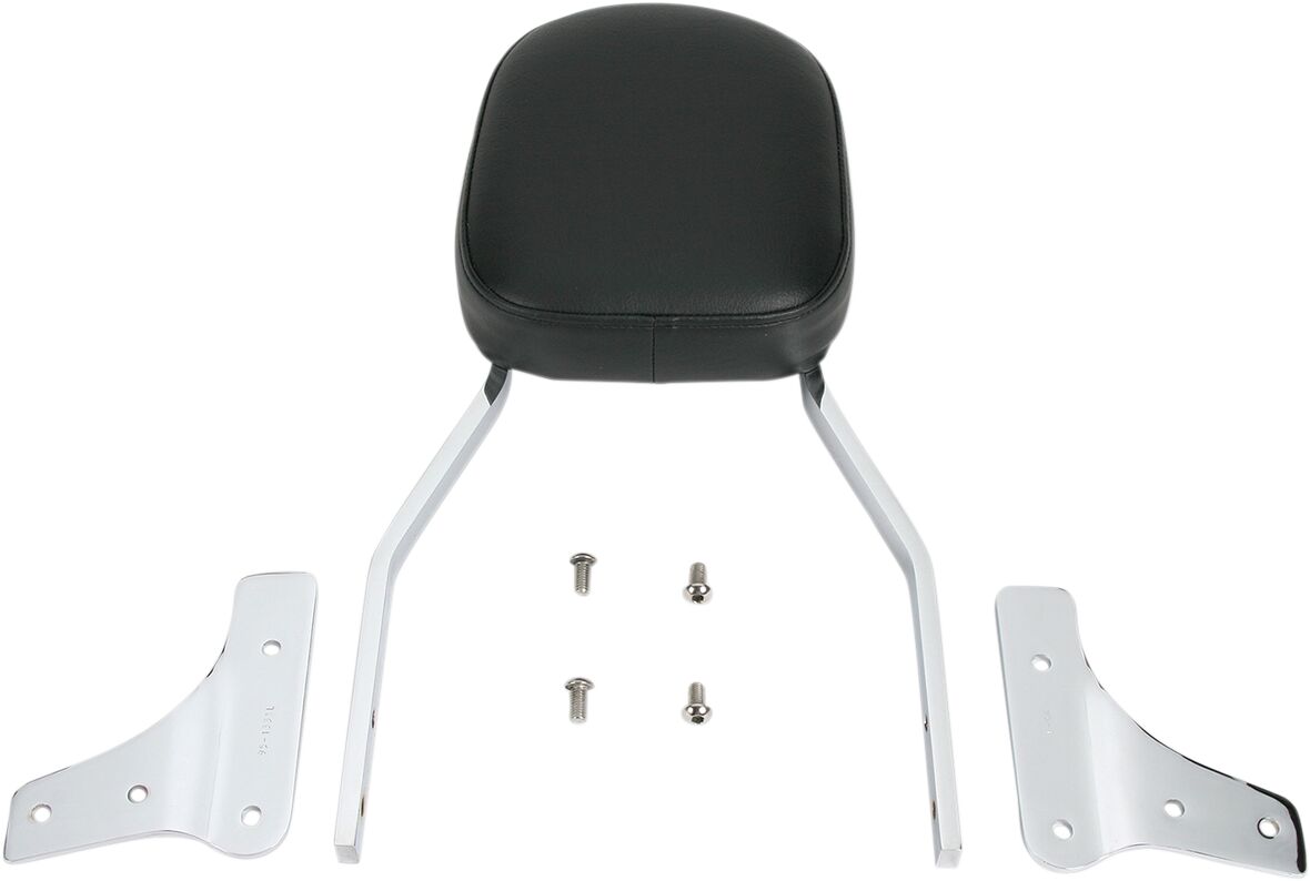TALL SQUARE SISSY BAR WITH PAD CHROME