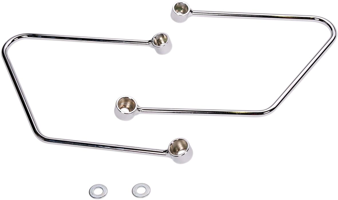 SADDLEBAG SUPPORT BRACKETS CHROME