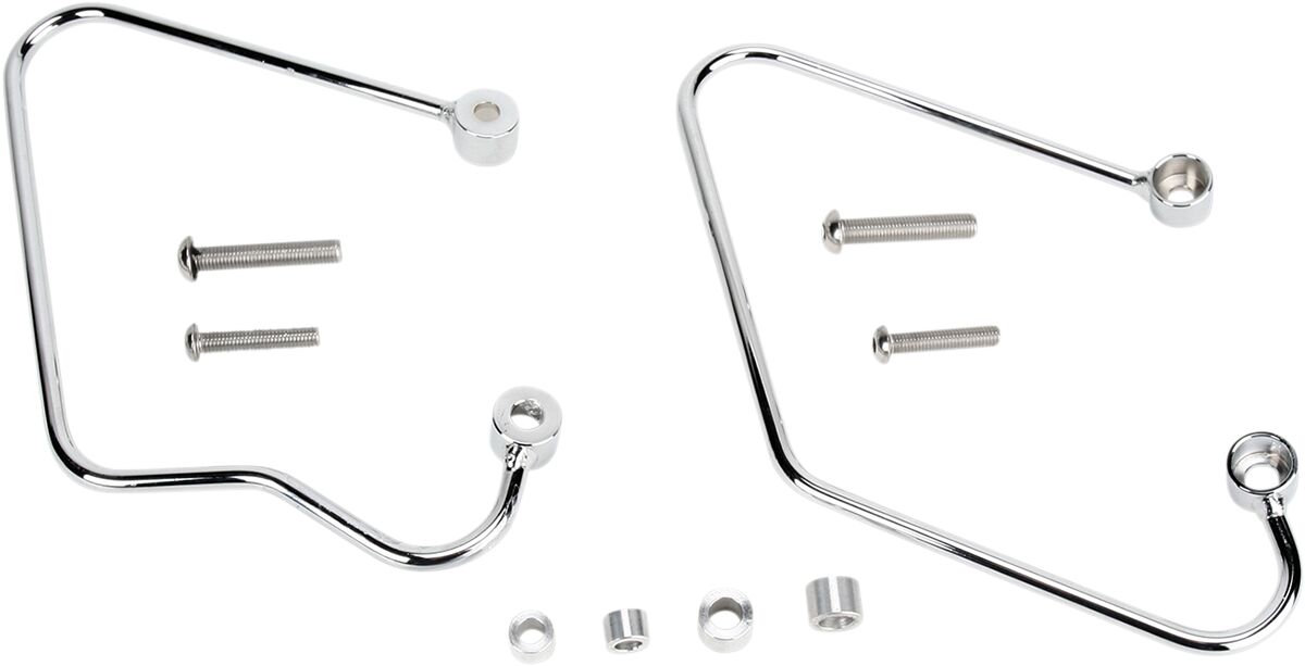SADDLEBAG SUPPORT BRACKETS CHROME