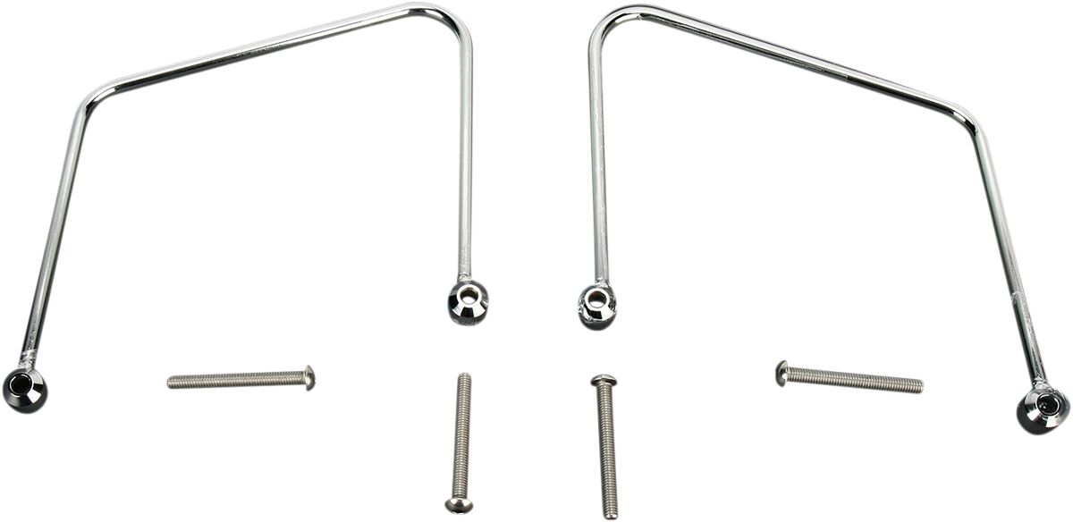 SADDLEBAG SUPPORT BRACKETS CHROME