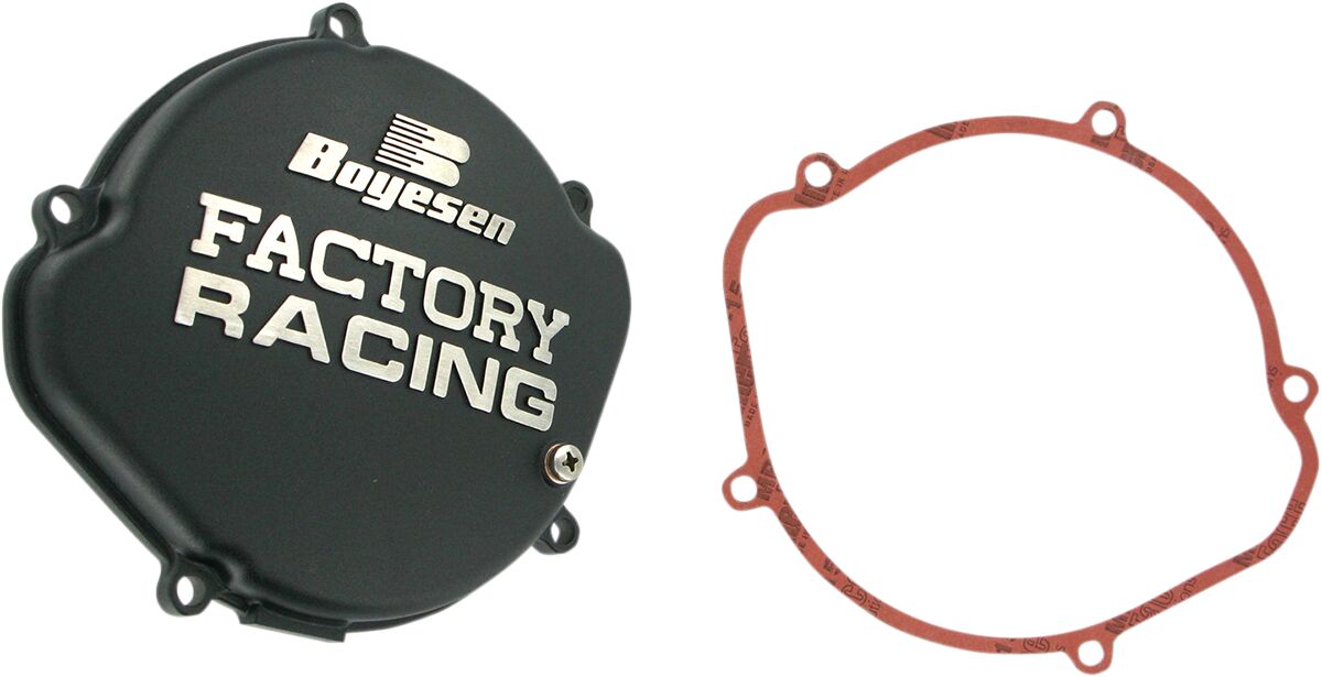 CLUTCH COVER FACTORY RACING  ALUMINUM REPLACEMENT BLACK