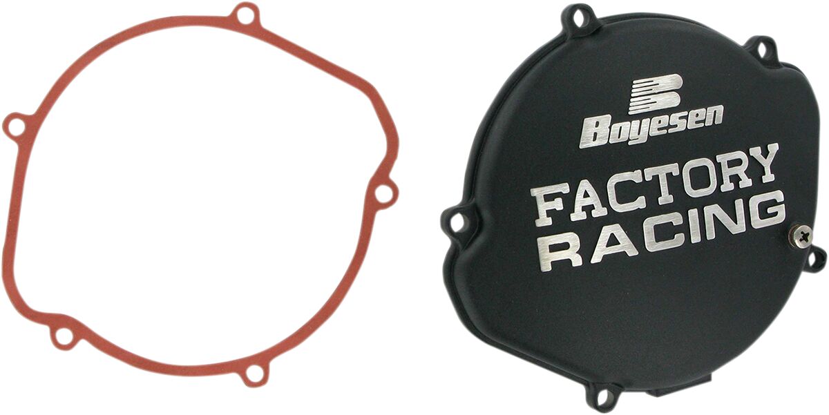 CLUTCH COVER FACTORY RACING  ALUMINUM REPLACEMENT BLACK