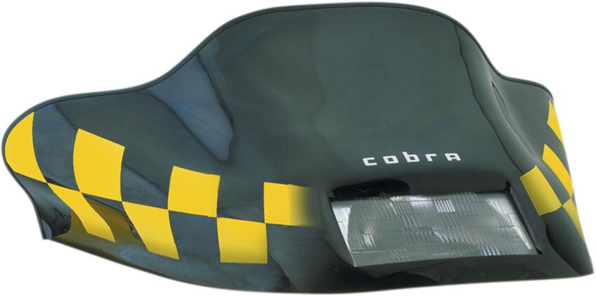 Tuuleklaas Cobra™ 12.75", polükarbonaat, kohandatud asendus, must