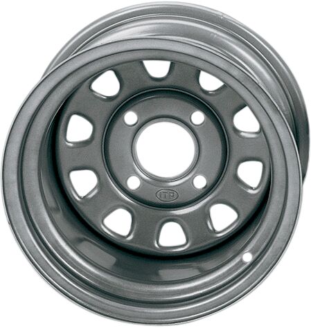 WHEEL DELTA STEEL SILVER  12x7 BOLT PATTERN 4/137 OFFSET 2+5