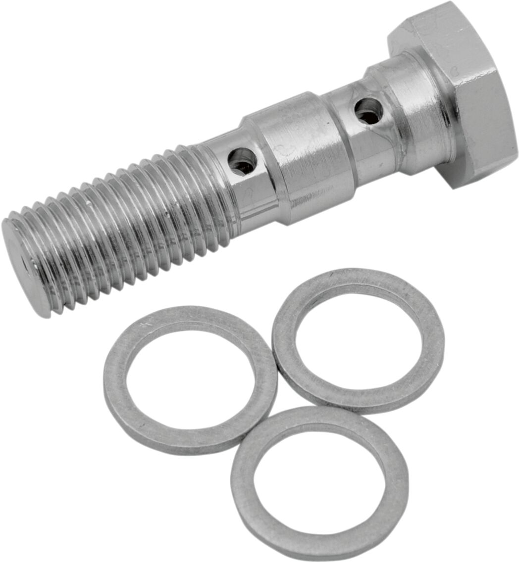 Topelt banjopolt 3/8"-24, kroom