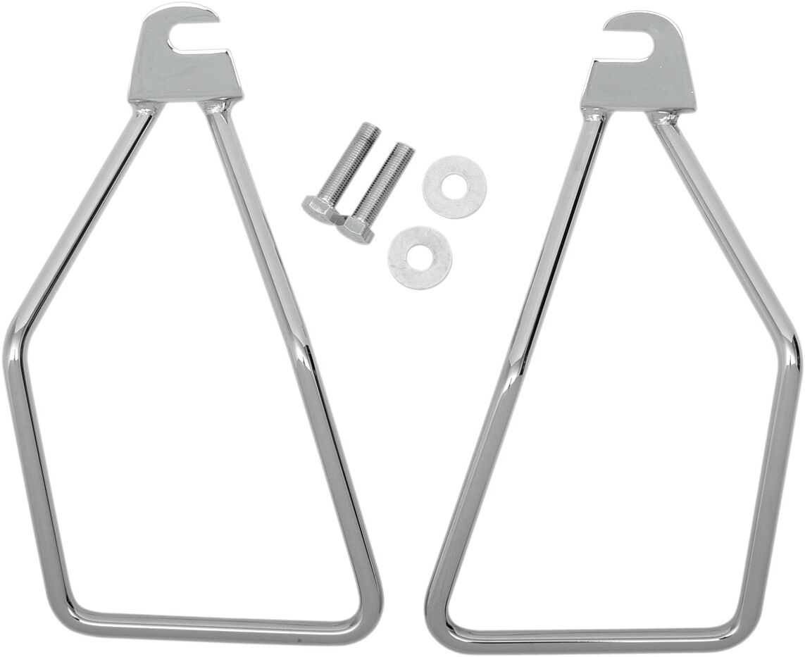 SADDLEBAG SUPPORT BRACKET SINGLE BOLT MOUNT CHROME