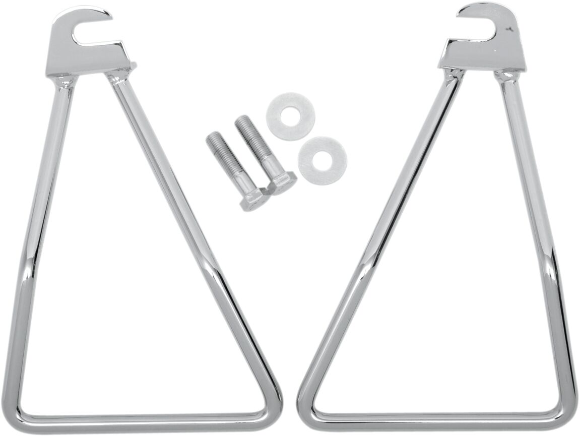 SADDLEBAG SUPPORT BRACKET SINGLE BOLT MOUNT CHROME