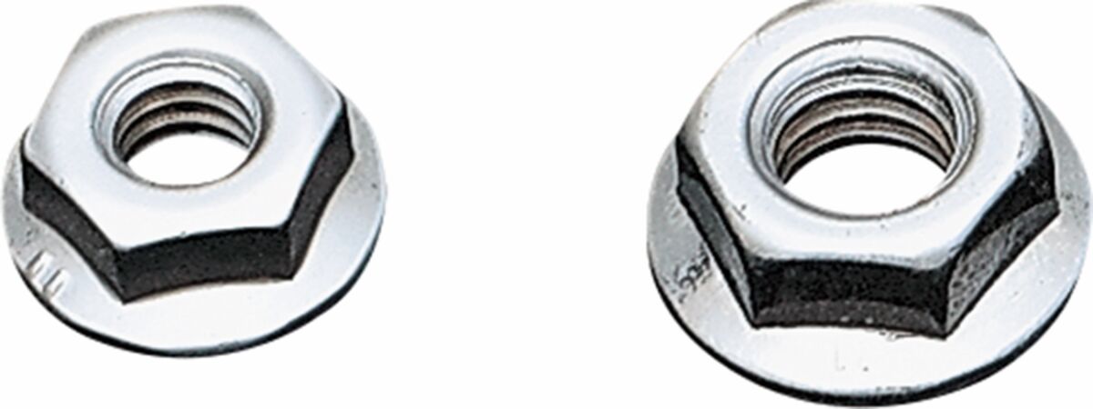 FLANGE NUT 5/16" - 18 CUSTOM REPLACEMENT COARSE CHROME NATURAL