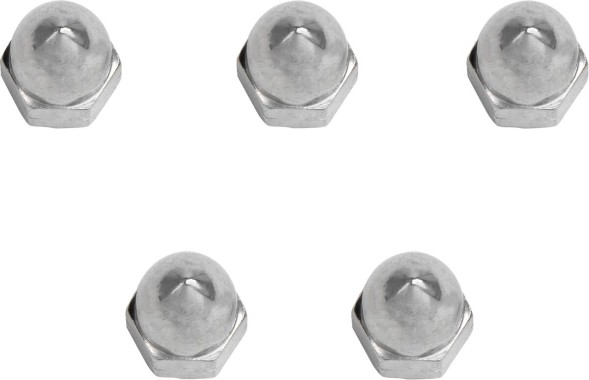 ACORN NUT CHROME 6MM