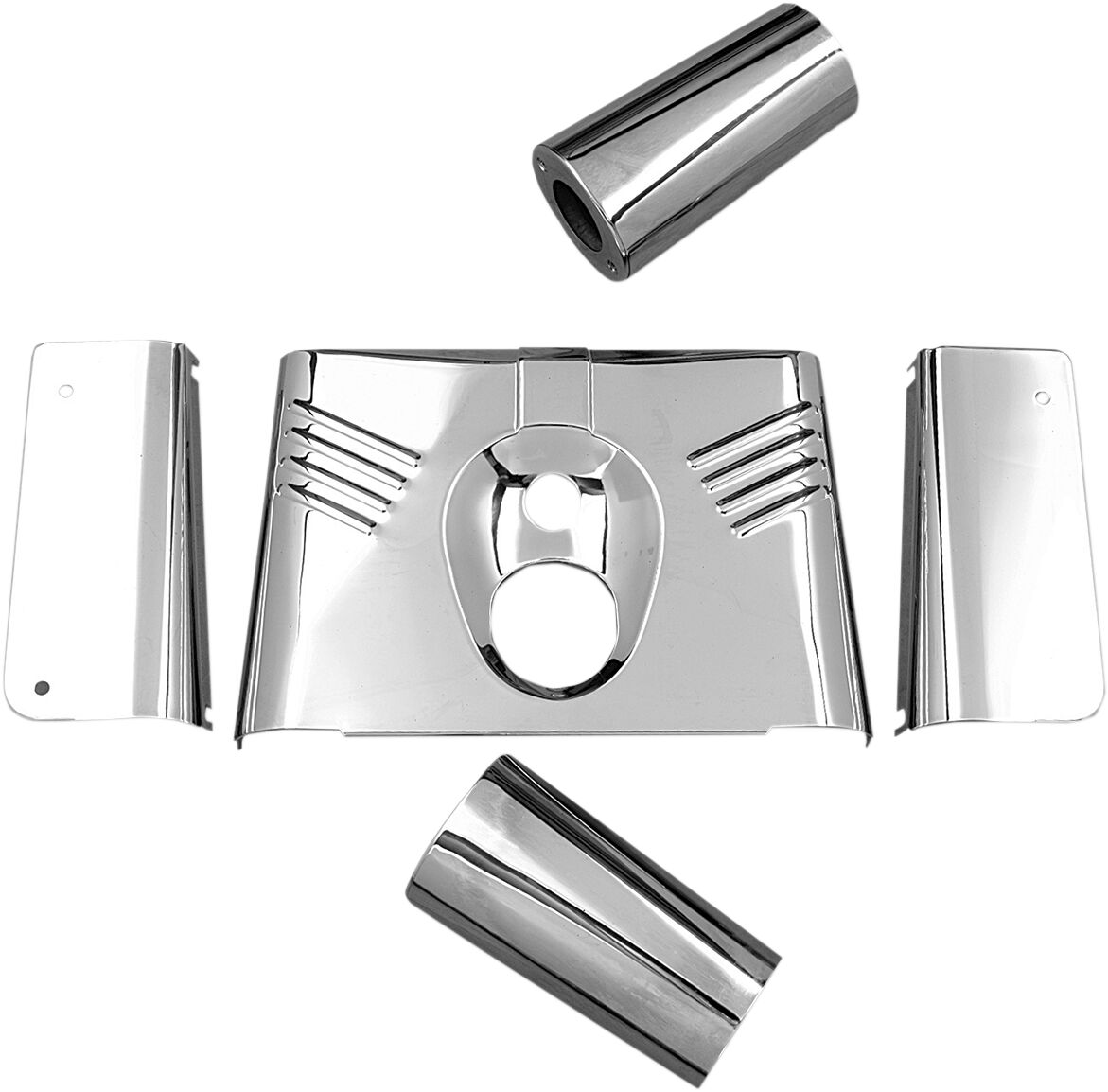 Kahvli katteplekid 5-PIECE, kroom