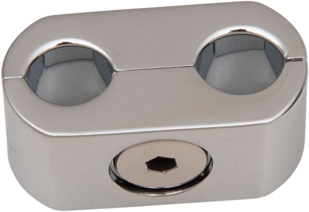 ACCUTRONIX THROTTLE & IDLE CLAMP OVAL CHROME