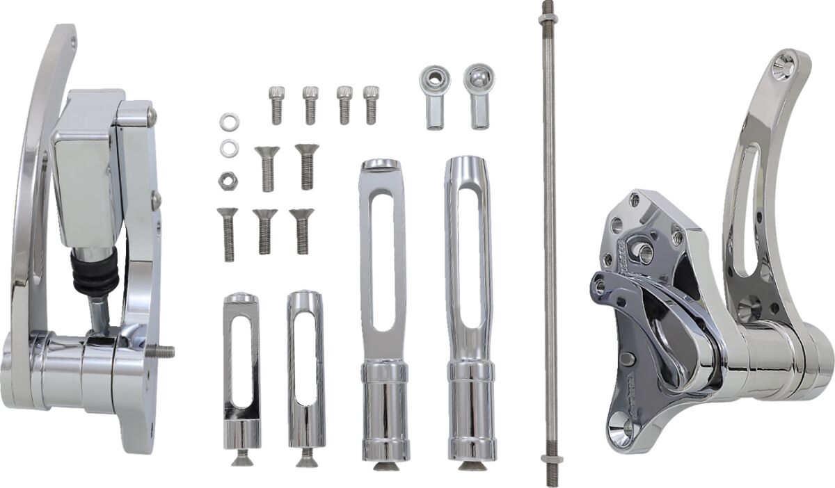 ACCUTRONIX FORWARD CONTROLS SLOTTED STANDARD CHROME