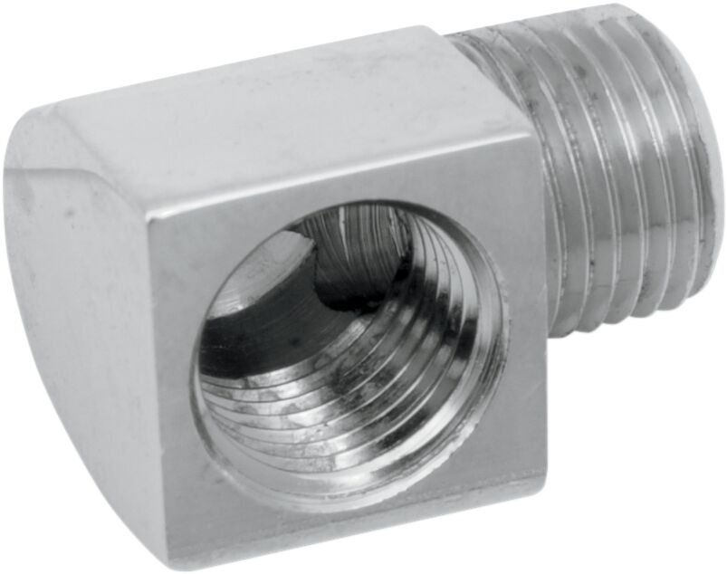 Õlipumba liitmik 1/8" isane NPT | 1/8" NPT emane | 90°, kohandatud asendus, kroom, naturaalne