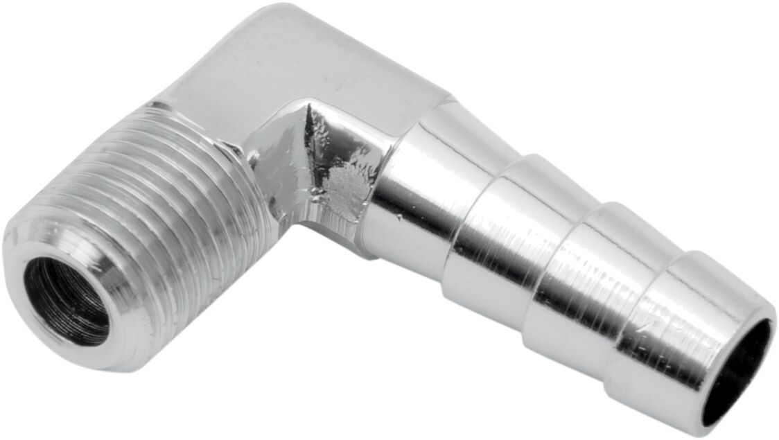 Liitmik 5/16"-1/8", isane NPT | 90°, kohandatud asendus, kroom, naturaalne
