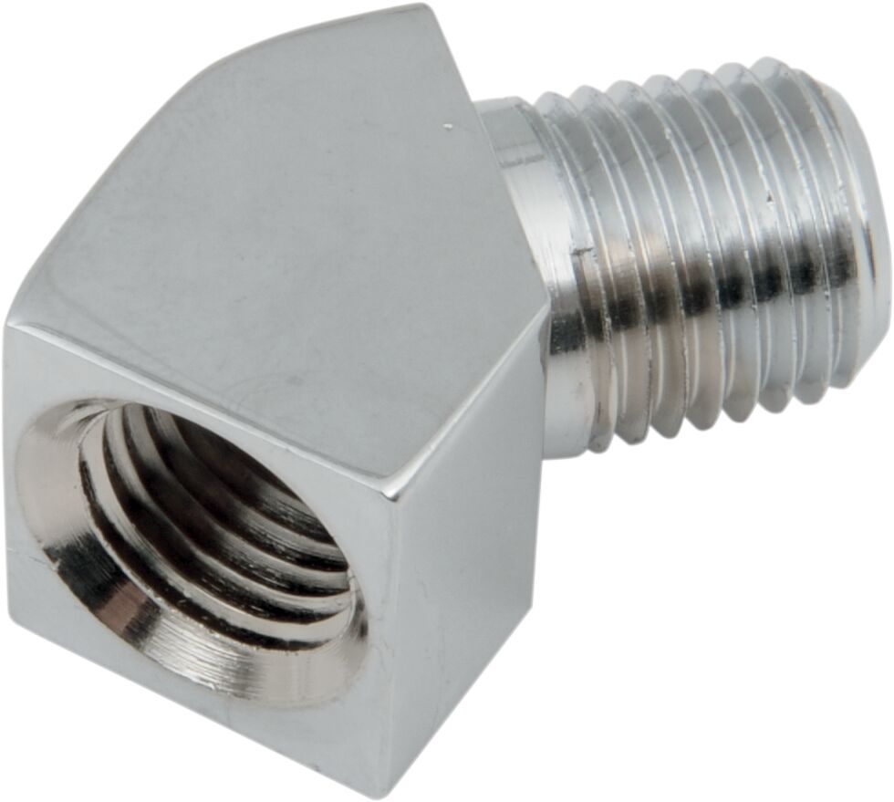 Liitmik 1/4" NPT - 45°, kohandatud asendus, kroom, naturaalne