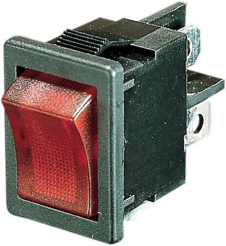 ROCKER SWITCH ON/OFF LIGHTED RED