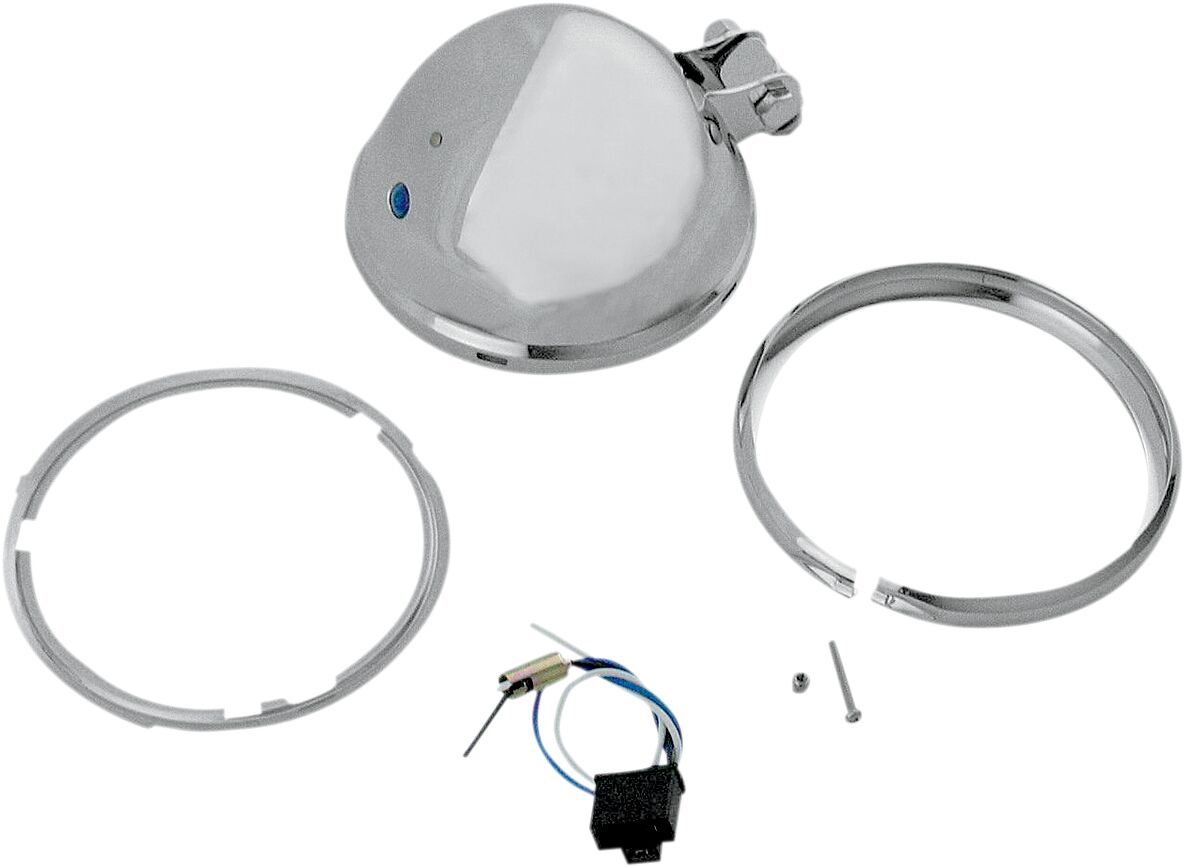 REPLACEMENT HEADLIGHT SHELL 5.75" BOTTOM-MOUNT CHROME