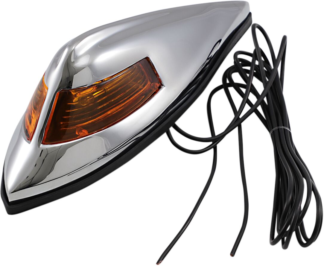 FRONT FENDER LIGHT NOSTALGIA W/ AMBER LENS