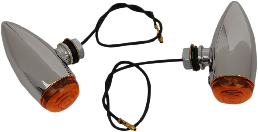SMOOTH MARKER LIGHT CHROME AMBER LENS